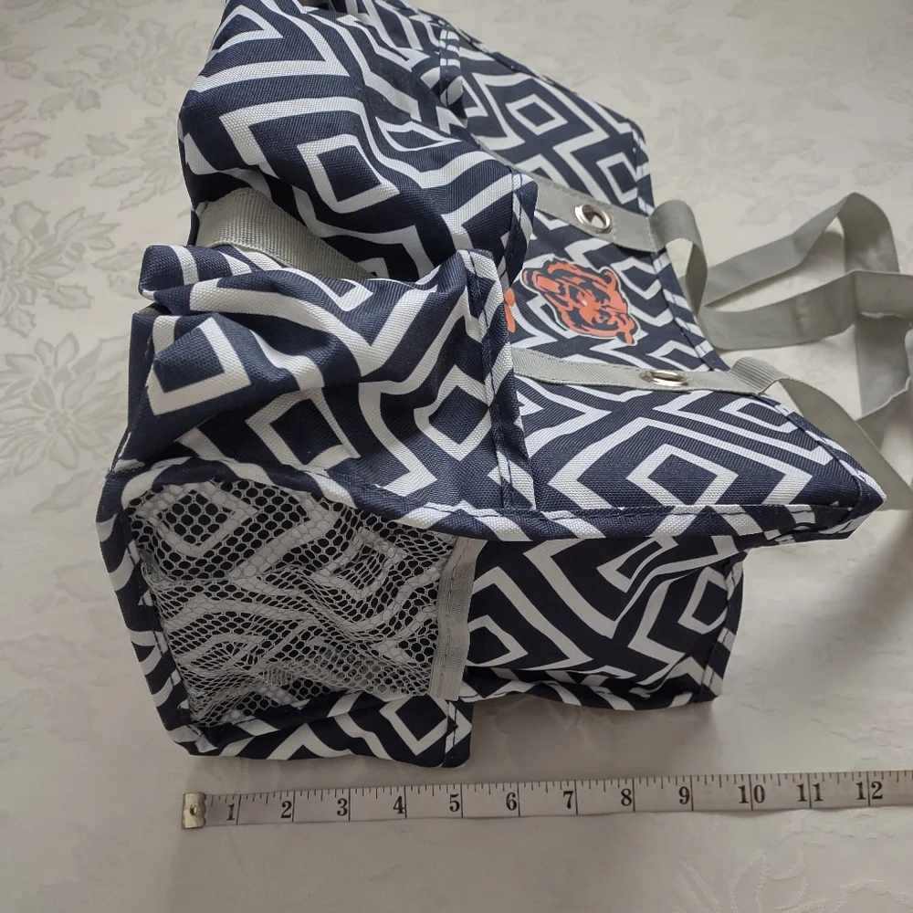 Chicago Bears logo caddy organizer tote bag NWOT - Picture 7 of 8
